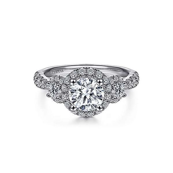 Gabriel & Co. Liana 14K White Gold Engagement Ring SVS Fine Jewelry Oceanside, NY