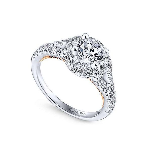 Gabriel & Co. Fiona Gold Engagement Ring Image 2 SVS Fine Jewelry Oceanside, NY