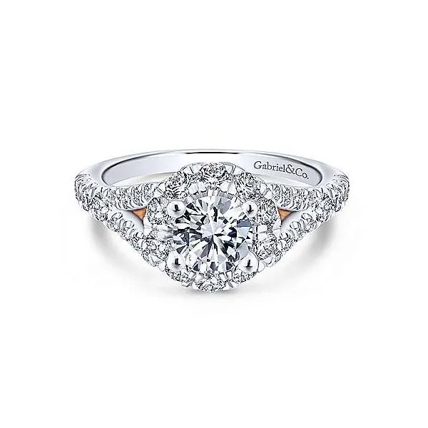 Gabriel & Co. Fiona Gold Engagement Ring SVS Fine Jewelry Oceanside, NY