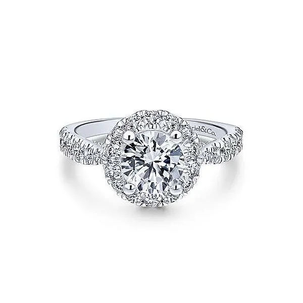 Gabriel & Co. Honey 14K White Gold Engagement Ring SVS Fine Jewelry Oceanside, NY