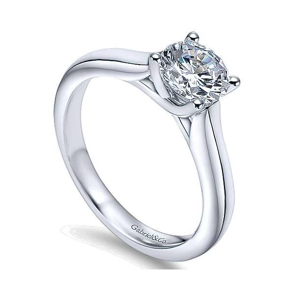 Gabriel & Co. Helen 14K White Gold Engagement Ring Image 2 SVS Fine Jewelry Oceanside, NY