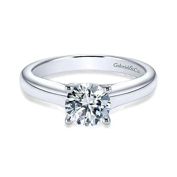 Gabriel & Co. Helen 14K White Gold Engagement Ring SVS Fine Jewelry Oceanside, NY
