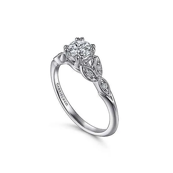 Gabriel & Co. Celia 14K White Gold Engagement Ring Image 2 SVS Fine Jewelry Oceanside, NY