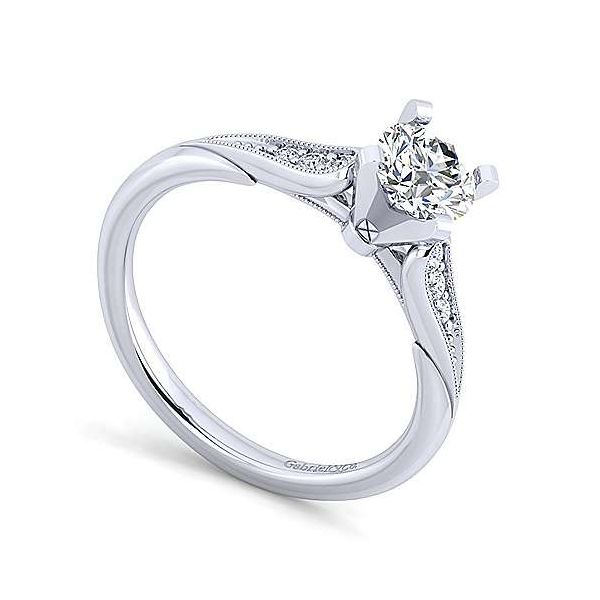 Gabriel & Co. Riley 14K White Gold Engagement Ring Image 2 SVS Fine Jewelry Oceanside, NY