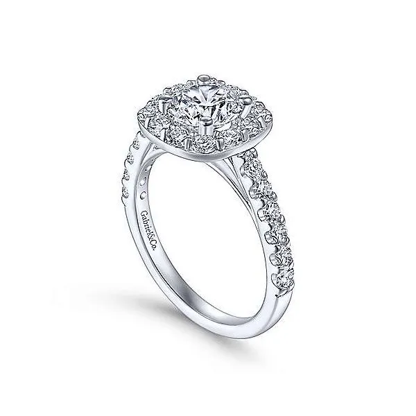 Gabriel & Co. Skylar 14K White Gold Engagement Ring Image 2 SVS Fine Jewelry Oceanside, NY