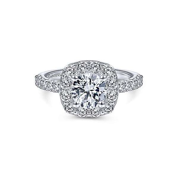 Gabriel & Co. Skylar 14K White Gold Engagement Ring SVS Fine Jewelry Oceanside, NY