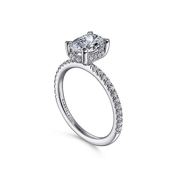 Gabriel & Co. Hart 14K White Gold Engagement Ring Image 2 SVS Fine Jewelry Oceanside, NY
