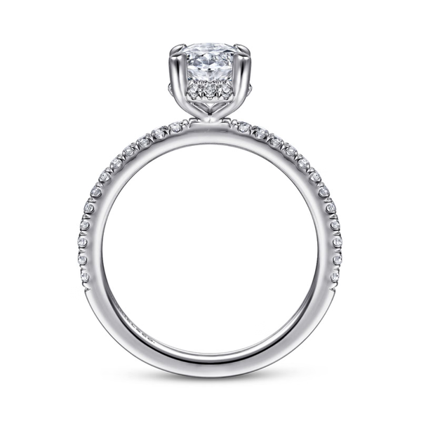 Gabriel & Co. Hart 14K White Gold Engagement Ring Image 2 SVS Fine Jewelry Oceanside, NY