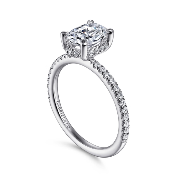 Gabriel & Co. Hart 14K White Gold Engagement Ring Image 3 SVS Fine Jewelry Oceanside, NY
