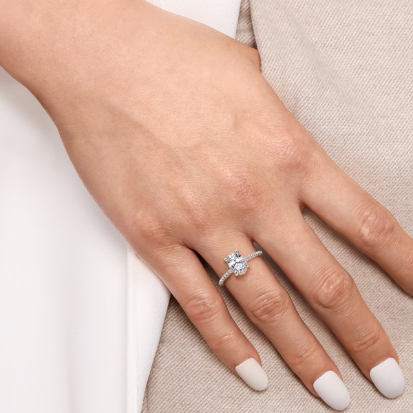 Gabriel & Co. Hart 14K White Gold Engagement Ring Image 5 SVS Fine Jewelry Oceanside, NY