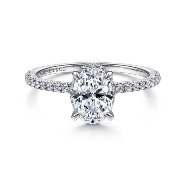 Gabriel & Co. Hart 14K White Gold Engagement Ring SVS Fine Jewelry Oceanside, NY