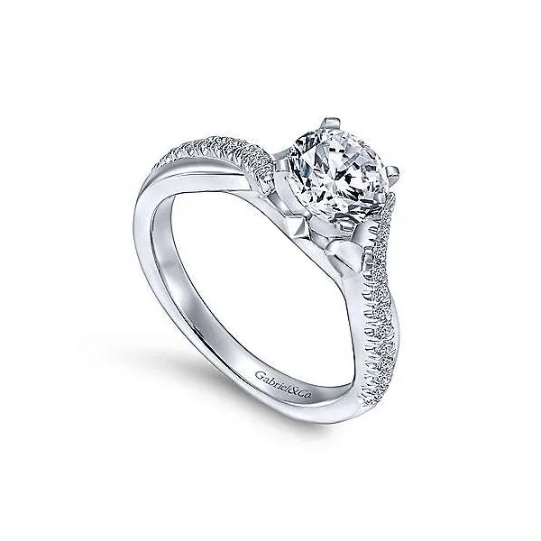 Gabriel & Co. Scout 14K White Gold Engagement Ring Image 2 SVS Fine Jewelry Oceanside, NY