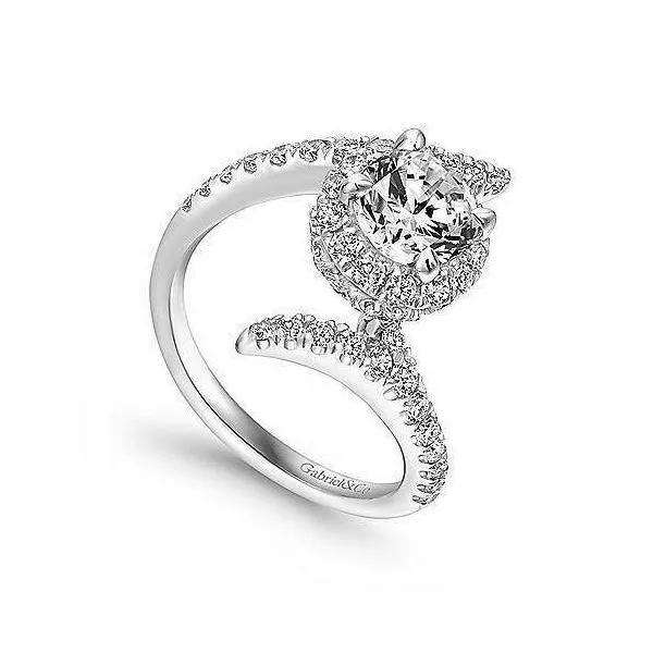 Gabriel & Co. Nebula 14K White Gold Engagement Ring Image 2 SVS Fine Jewelry Oceanside, NY