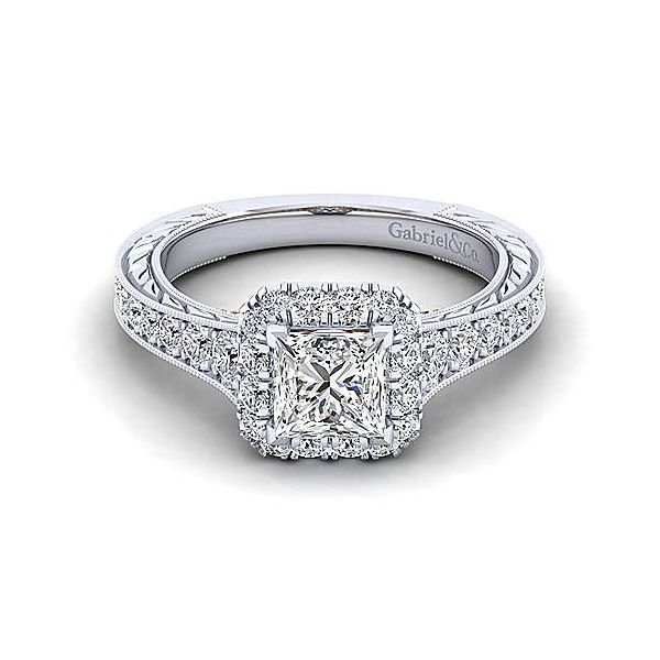 Gabriel & Co. Samantha Gold Engagement Ring SVS Fine Jewelry Oceanside, NY