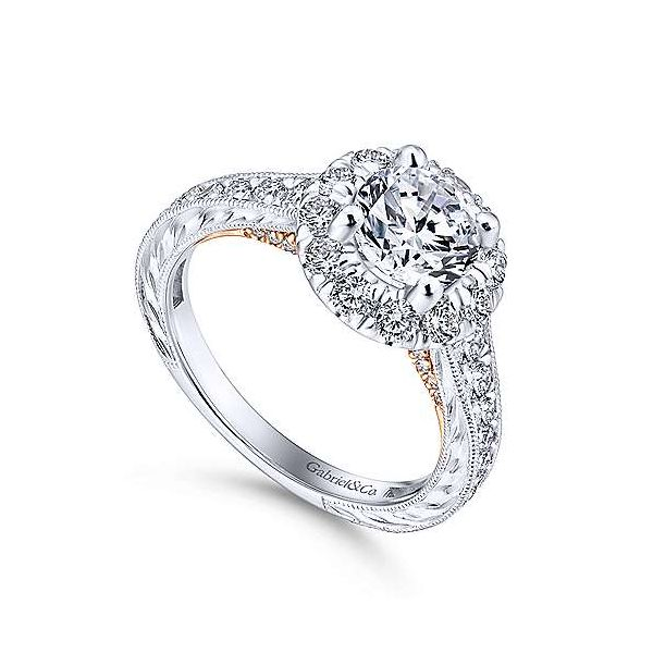 Gabriel & Co. Samantha Gold Engagement Ring Image 2 SVS Fine Jewelry Oceanside, NY