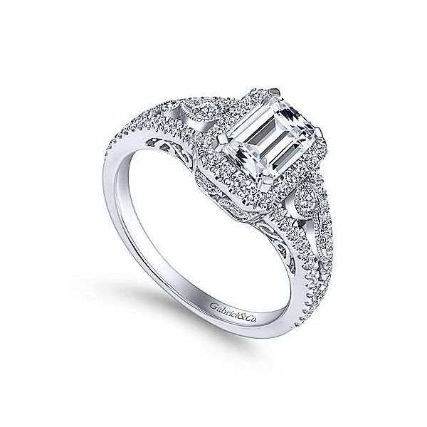 Gabriel & Co. Marlena 14K White Gold Engagement Ring Image 2 SVS Fine Jewelry Oceanside, NY