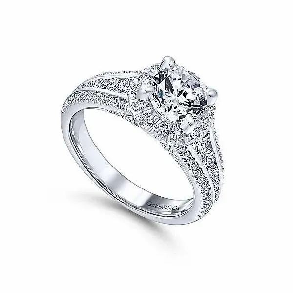 Gabriel & Co. Sorrel 14K White Gold Engagement Ring Image 2 SVS Fine Jewelry Oceanside, NY