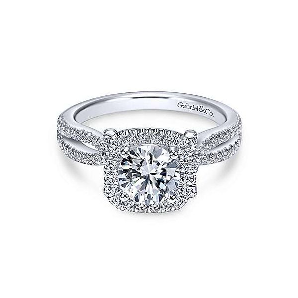 Gabriel & Co. Sonya 14K White Gold Engagement Ring SVS Fine Jewelry Oceanside, NY