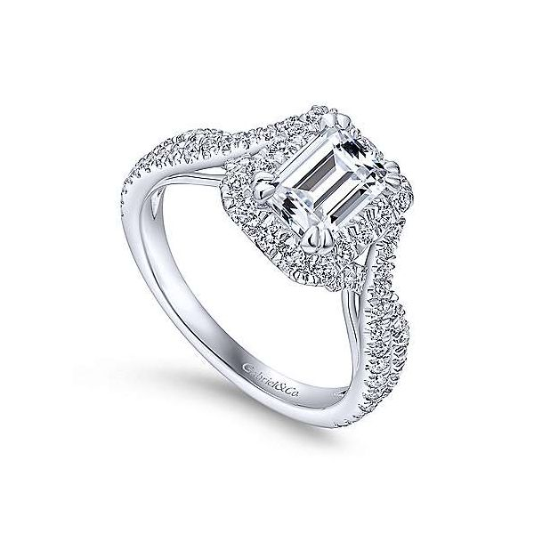Gabriel & Co. Monique 14K White Gold Engagement Ring Image 2 SVS Fine Jewelry Oceanside, NY