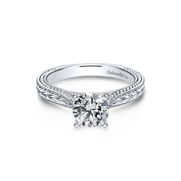 Gabriel & Co. Maura 14K White Gold Engagement Ring SVS Fine Jewelry Oceanside, NY