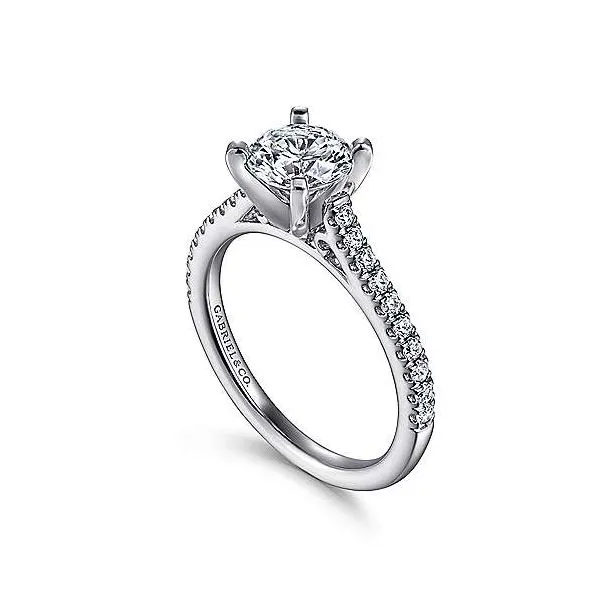 Gabriel & Co. Joanna 14K White Gold Engagement Ring Image 2 SVS Fine Jewelry Oceanside, NY