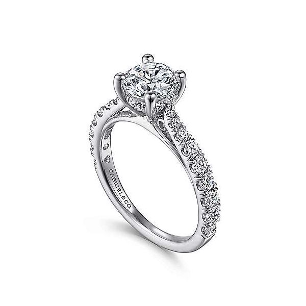 Gabriel & Co. Avery 14K White Gold Engagement Ring Image 2 SVS Fine Jewelry Oceanside, NY