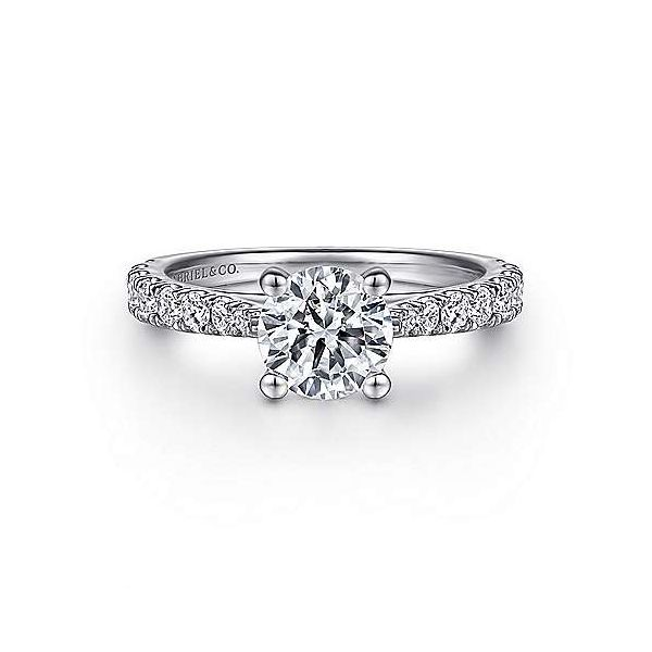 Gabriel & Co. Avery 14K White Gold Engagement Ring SVS Fine Jewelry Oceanside, NY