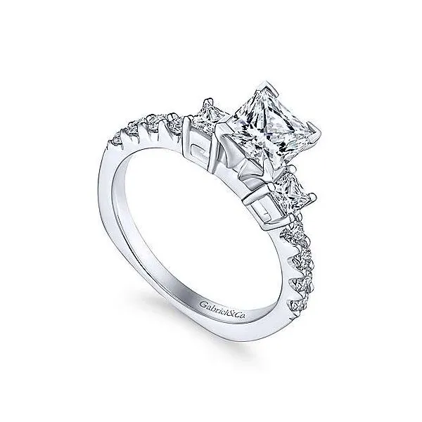 Gabriel & Co. Emerson 14K White Gold Engagement Ring Image 2 SVS Fine Jewelry Oceanside, NY