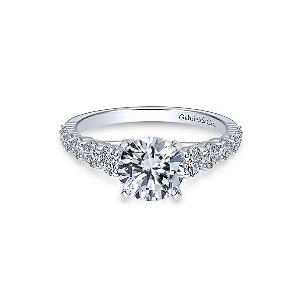 Gabriel & Co. Taylor 14K White Gold Engagement Ring SVS Fine Jewelry Oceanside, NY