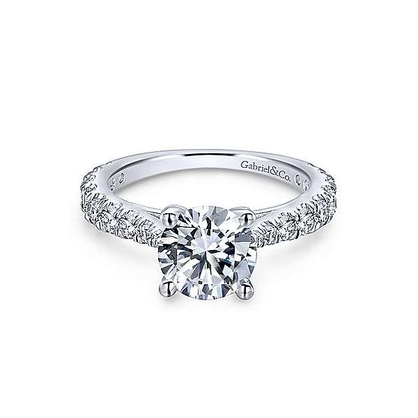 Gabriel & Co. Avery 14K White Gold Engagement Ring SVS Fine Jewelry Oceanside, NY