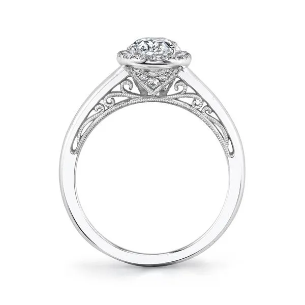 Sylvie 14K White Gold Engagement Ring Image 2 SVS Fine Jewelry Oceanside, NY