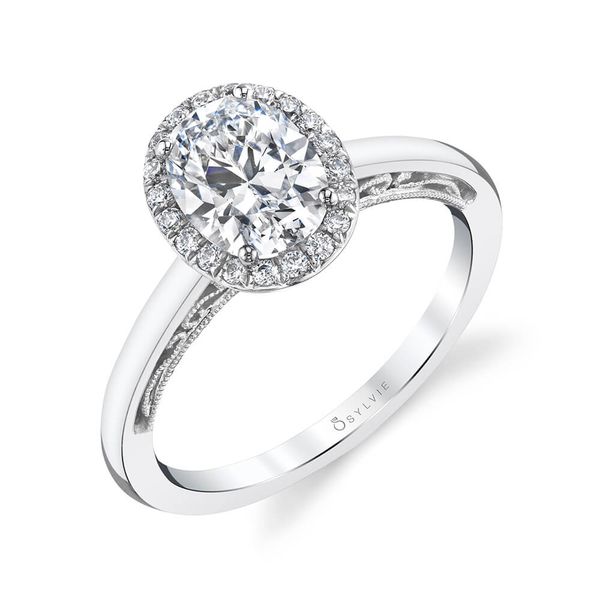 Sylvie 14K White Gold Engagement Ring SVS Fine Jewelry Oceanside, NY