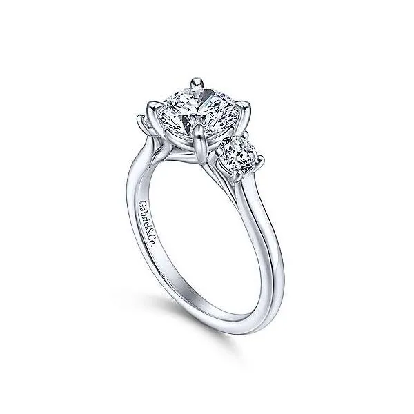 Gabriel & Co. Sanaa White Gold Diamond Engagement Ring Image 2 SVS Fine Jewelry Oceanside, NY
