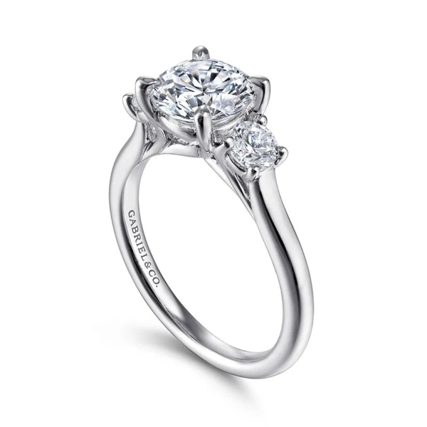 Gabriel & Co. Sanaa White Gold Diamond Engagement Ring Image 3 SVS Fine Jewelry Oceanside, NY
