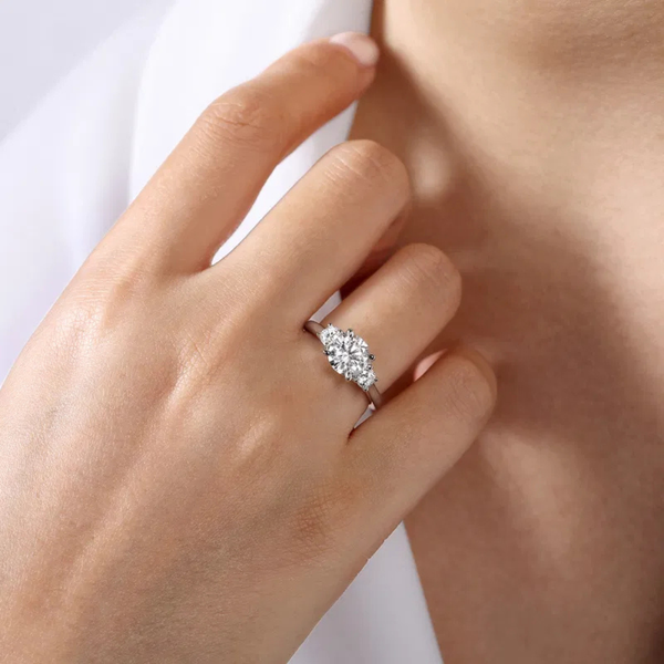 Gabriel & Co. Sanaa White Gold Diamond Engagement Ring Image 5 SVS Fine Jewelry Oceanside, NY