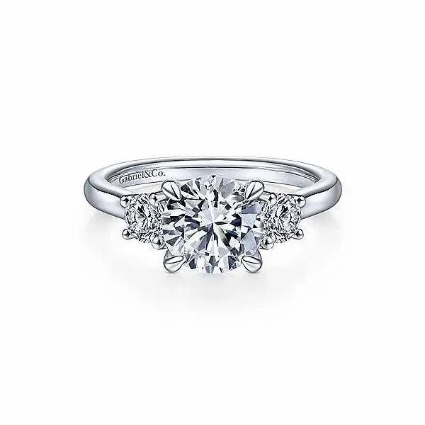 Gabriel & Co. Sanaa White Gold Diamond Engagement Ring SVS Fine Jewelry Oceanside, NY