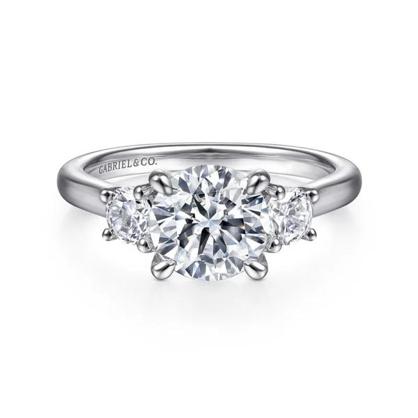 Gabriel & Co. Sanaa White Gold Diamond Engagement Ring SVS Fine Jewelry Oceanside, NY