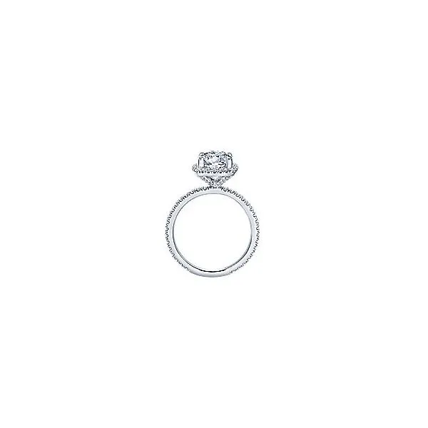 Gabriel & Co. Daffodil White Gold Engagement Ring Image 2 SVS Fine Jewelry Oceanside, NY