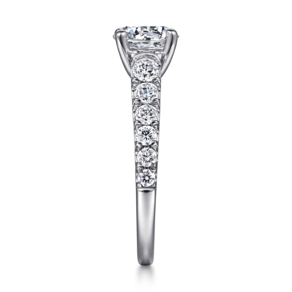 Gabriel & Co. Piper White Gold Engagement Ring Image 4 SVS Fine Jewelry Oceanside, NY