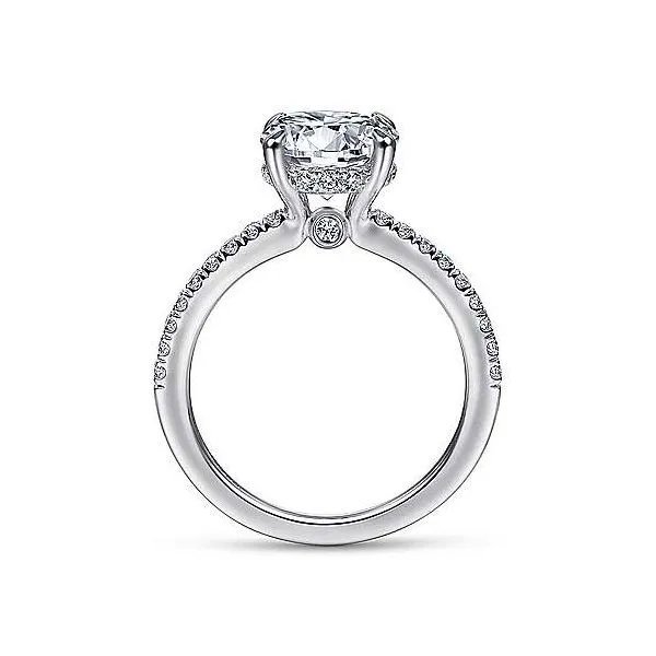 Gabriel & Co. Broderick White Gold Engagement Ring Image 2 SVS Fine Jewelry Oceanside, NY