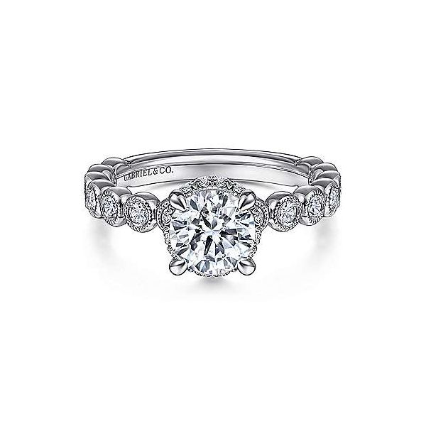 Gabriel & Co. Siana White Gold Engagement Ring SVS Fine Jewelry Oceanside, NY