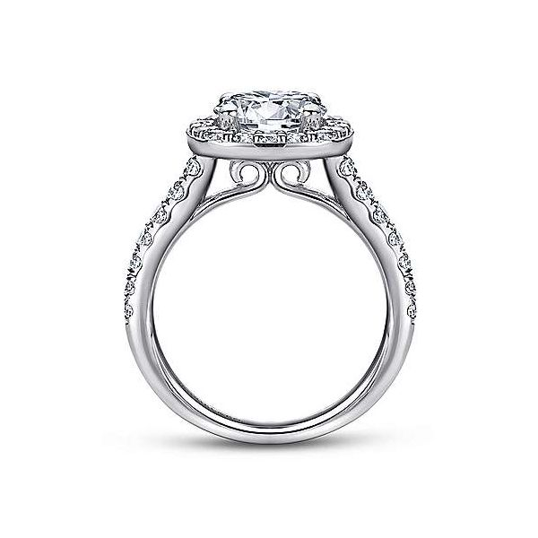 Gabriel & Co. Lyla White Gold Diamond Engagement Ring Image 2 SVS Fine Jewelry Oceanside, NY