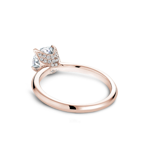 Noam Carver 14K Rose Gold & Diamond Engagement Ring Image 2 SVS Fine Jewelry Oceanside, NY