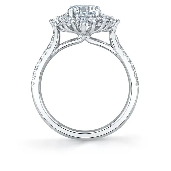 Sylvie Aspen White Gold Engagement Ring Image 2 SVS Fine Jewelry Oceanside, NY