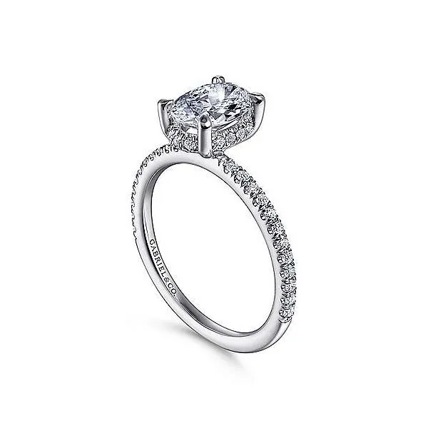 Gabriel & Co. Hart Platinum Diamond Engagement Ring Image 2 SVS Fine Jewelry Oceanside, NY