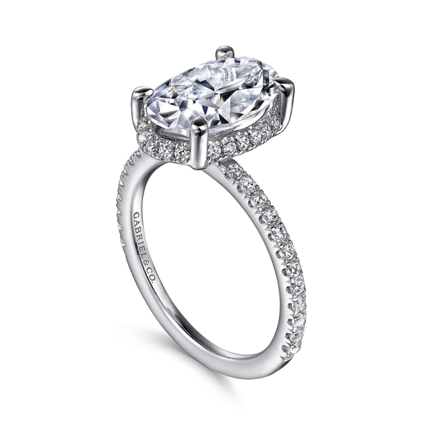Gabriel & Co. Hart Platinum Diamond Engagement Ring Image 3 SVS Fine Jewelry Oceanside, NY