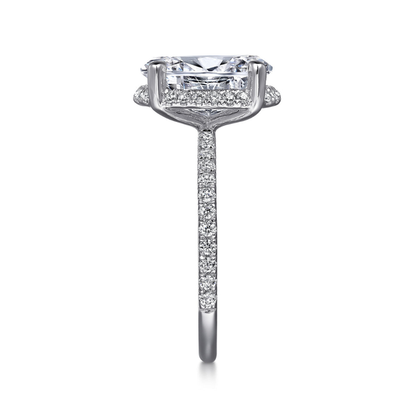 Gabriel & Co. Hart Platinum Diamond Engagement Ring Image 4 SVS Fine Jewelry Oceanside, NY