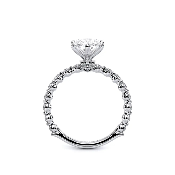Verragio Renaissance Oval Diamond Engagement Ring in 14K White Gold Image 3 SVS Fine Jewelry Oceanside, NY