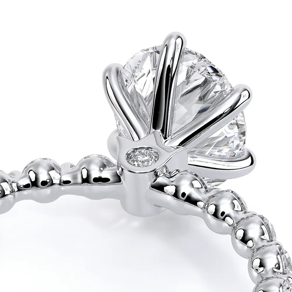 Verragio Renaissance Oval Diamond Engagement Ring in 14K White Gold Image 4 SVS Fine Jewelry Oceanside, NY