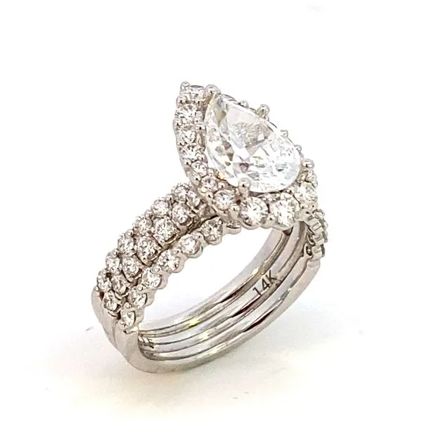 Sylvie White Gold Engagement Ring Image 3 SVS Fine Jewelry Oceanside, NY